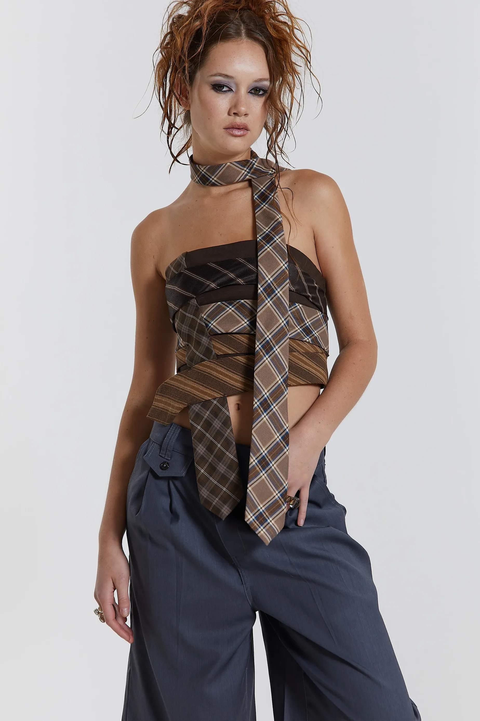 Jaded London All Tied Up Wrap Around Corset Tie Top-Women Corsets