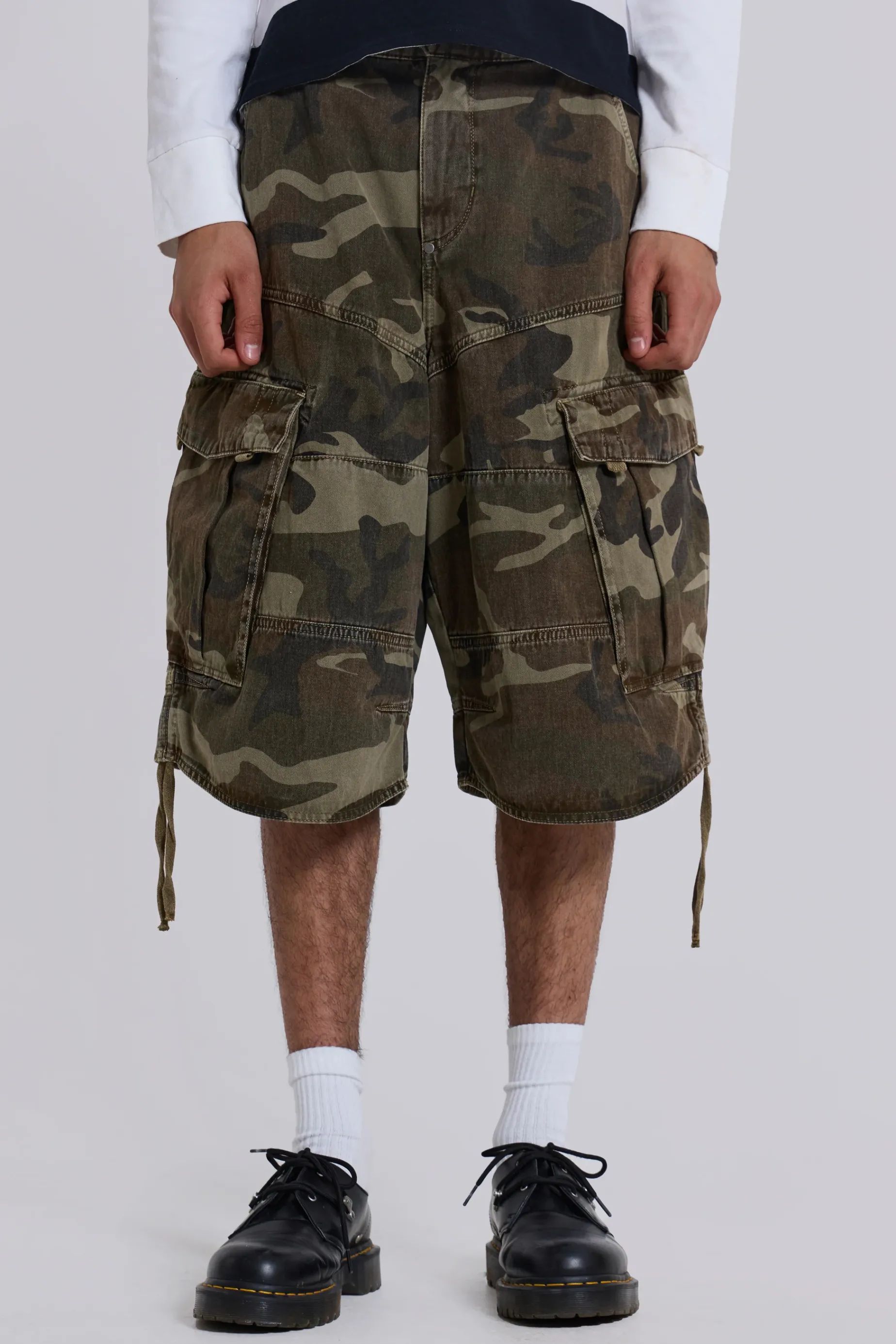 Jaded London Cadet Camo Shorts- Jorts & Shorts | Cargo Pants