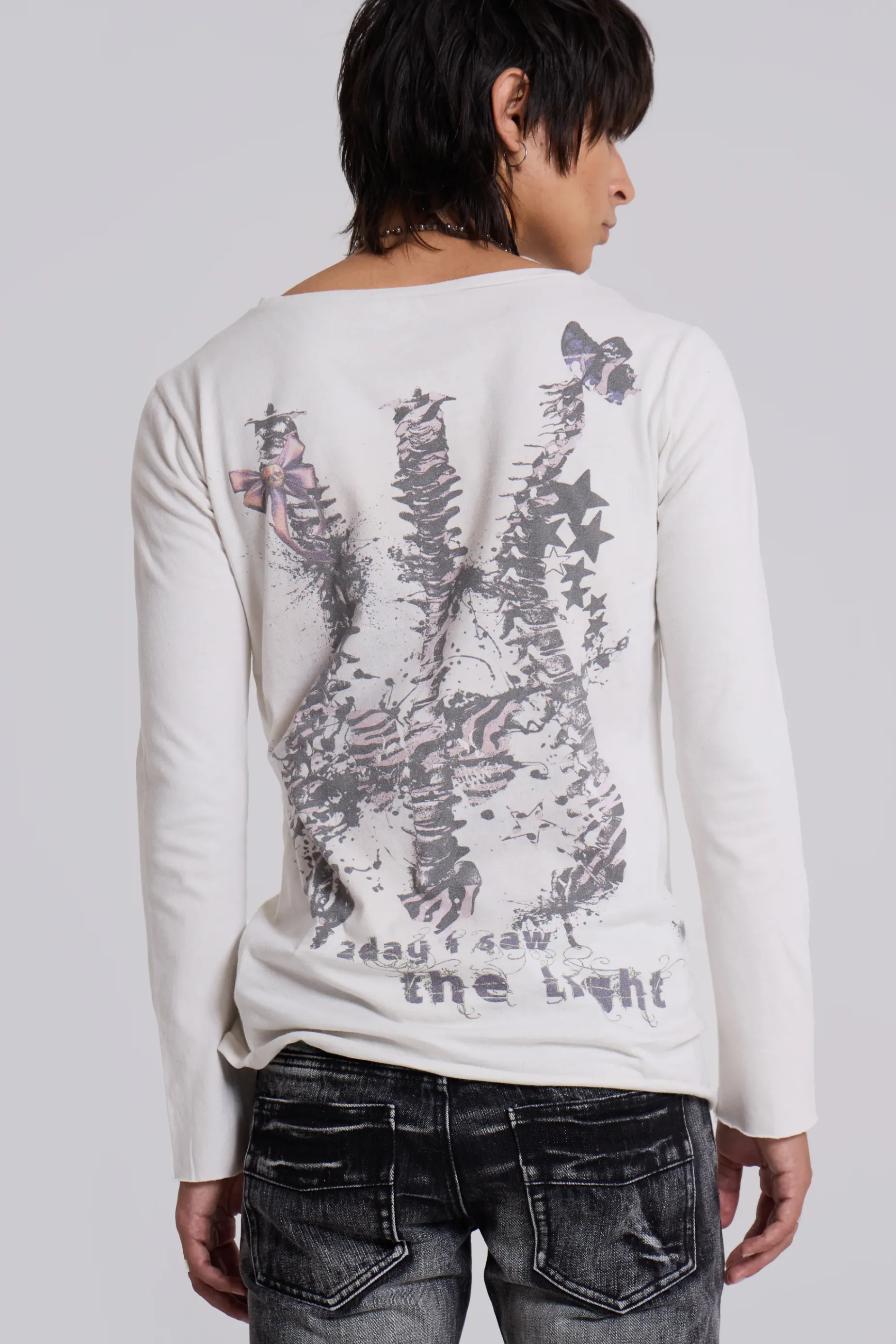 Jaded London Enlightened Long Sleeve T-Shirt- T-shirts & Vests | Tops