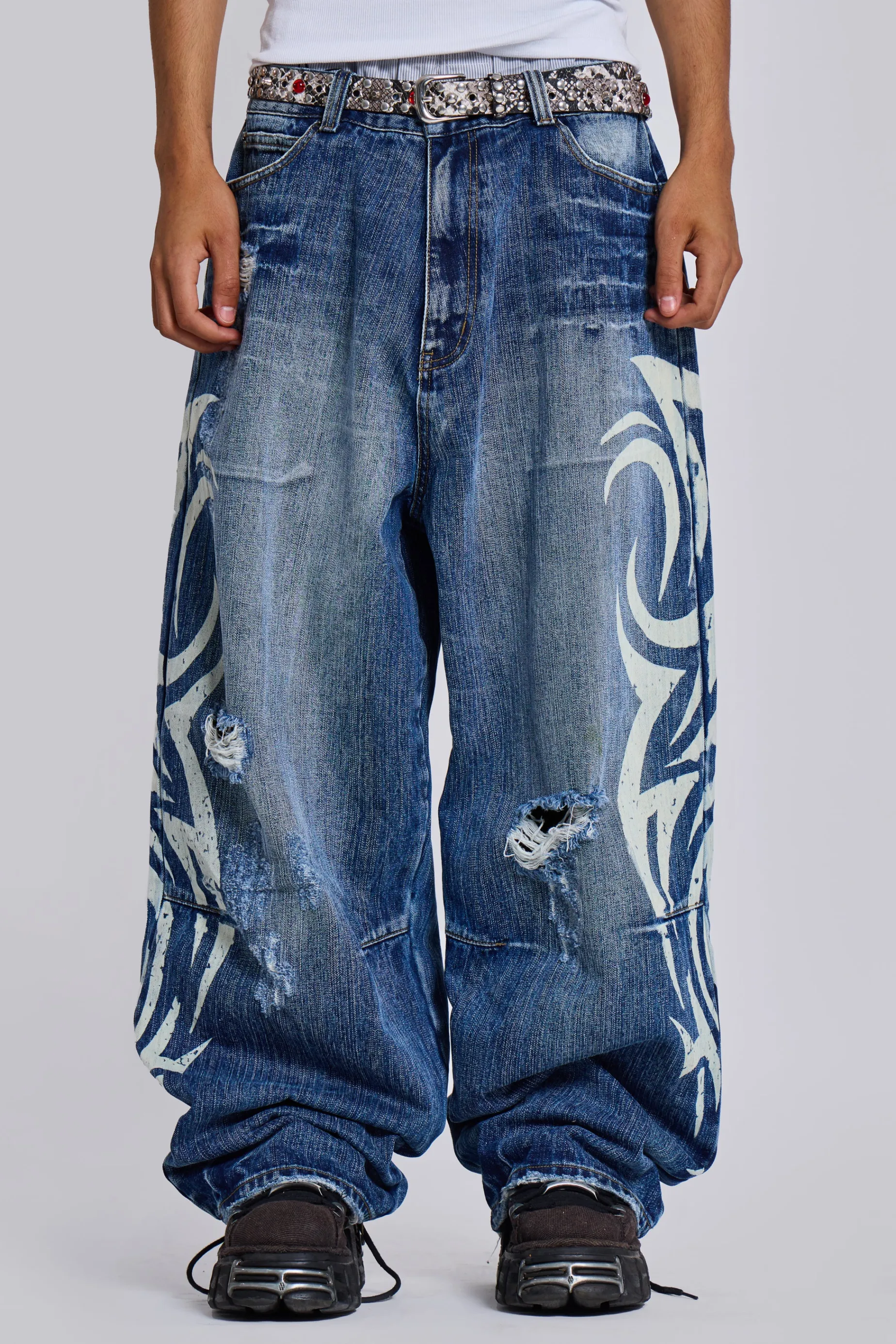 Jaded London Light Wash Blade XL Colossus Jeans- Baggy Jeans | Colossus Jeans