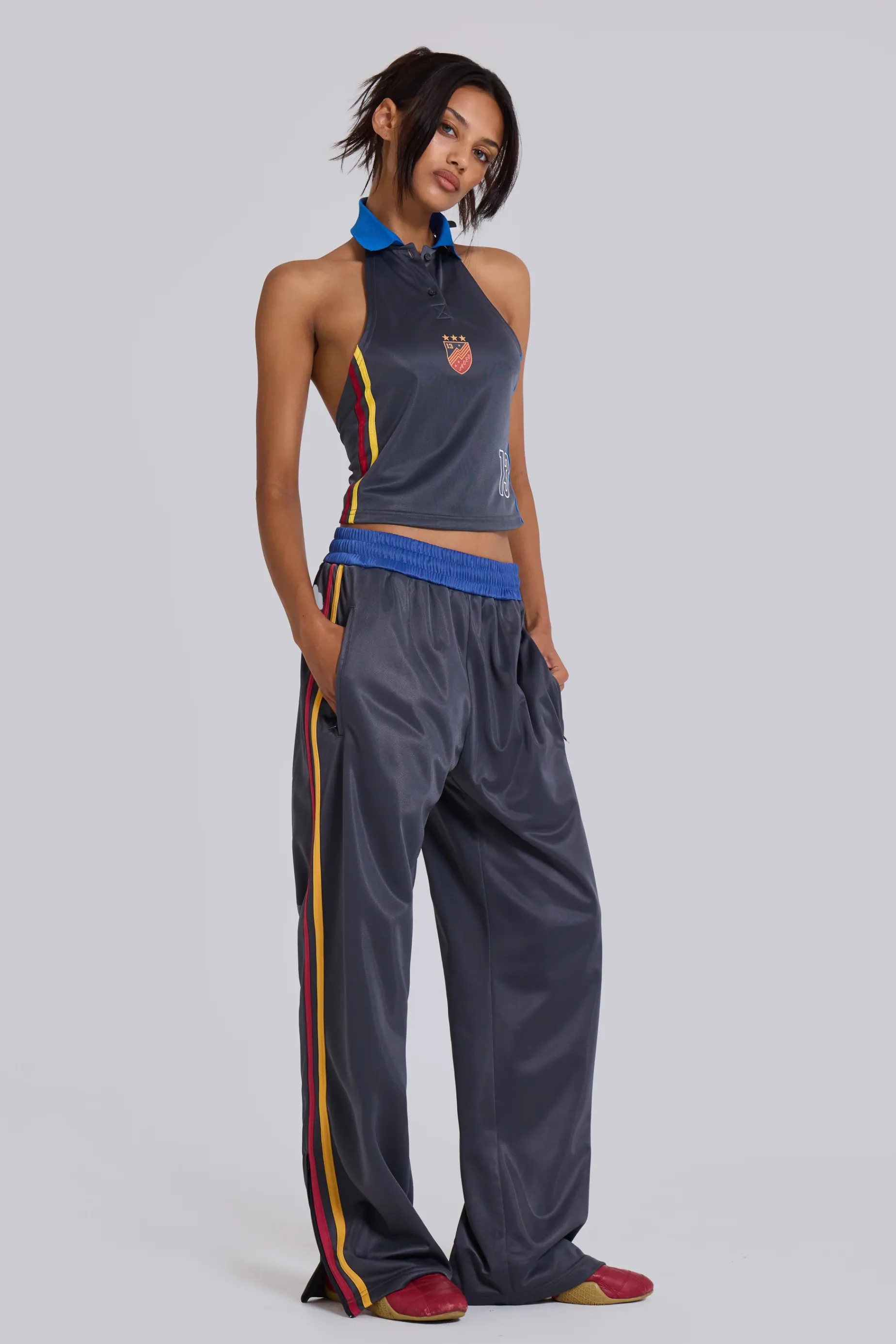 Jaded London Pitchside Football Baggy Joggers-Women Baggy Joggers & Sweatpants | Joggers & Sweatpants