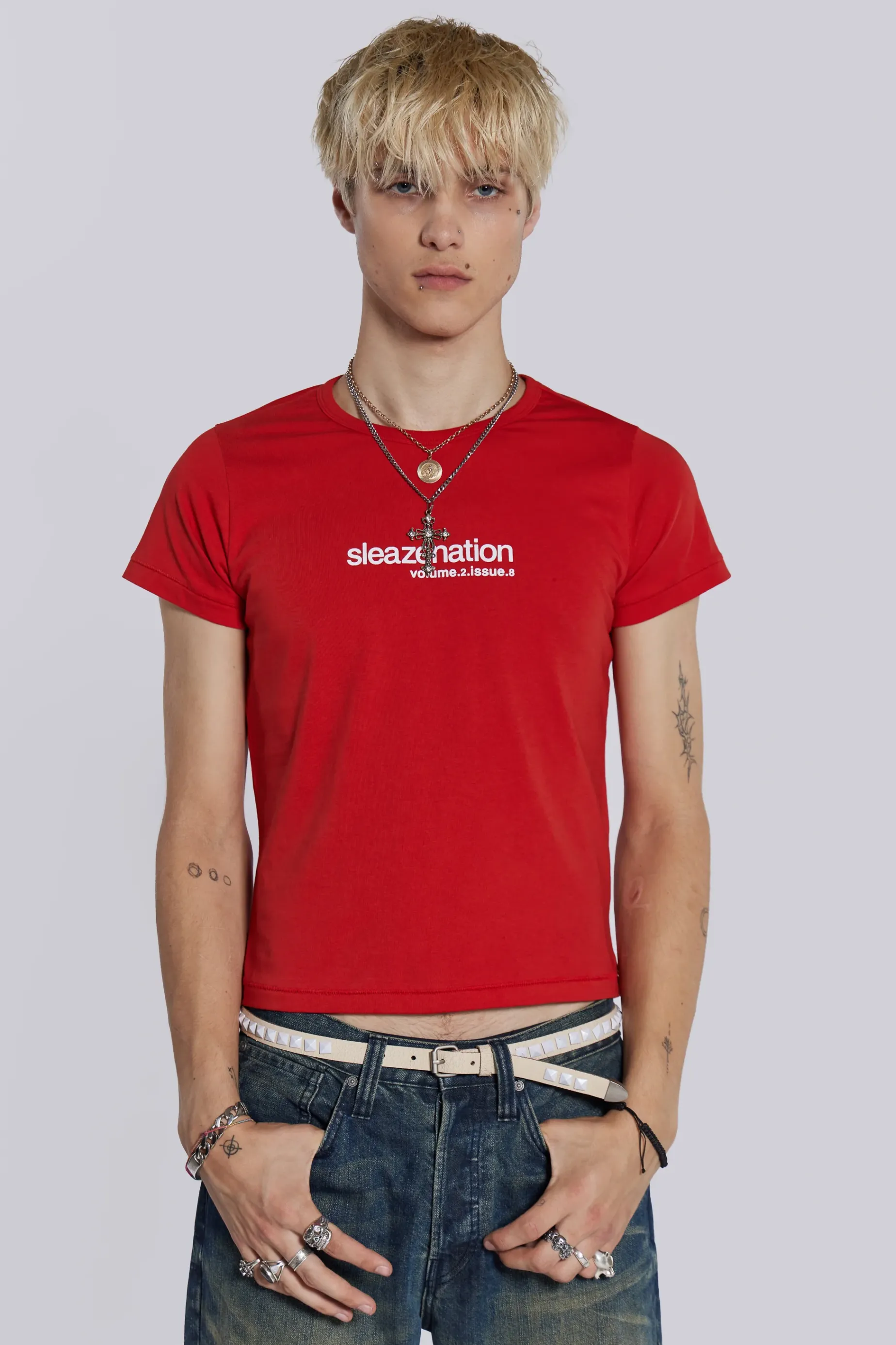 Jaded London Red How are you? Tee- T-shirts & Vests | Tops