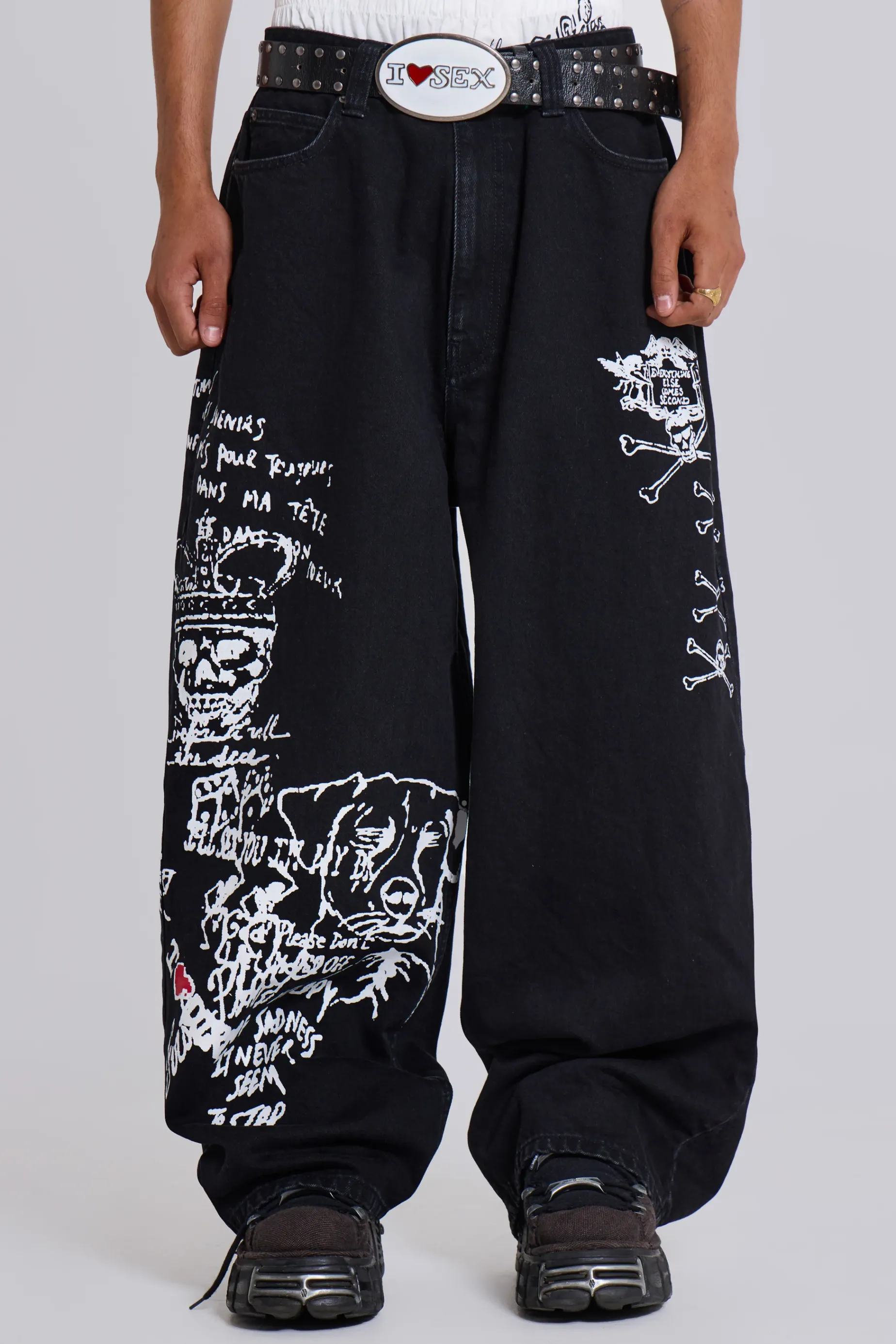 Jaded London Scribble XL Colossus Jeans- Baggy Jeans | Colossus Jeans
