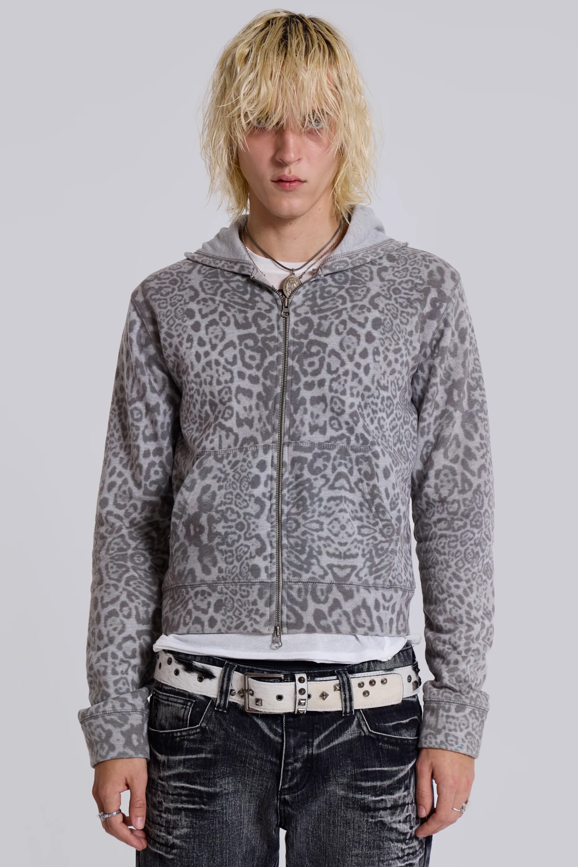 Jaded London Snow Leopard Mini Monster Hoodie- Hoodies & Sweatshirts | Hoodies & Sweatshirts