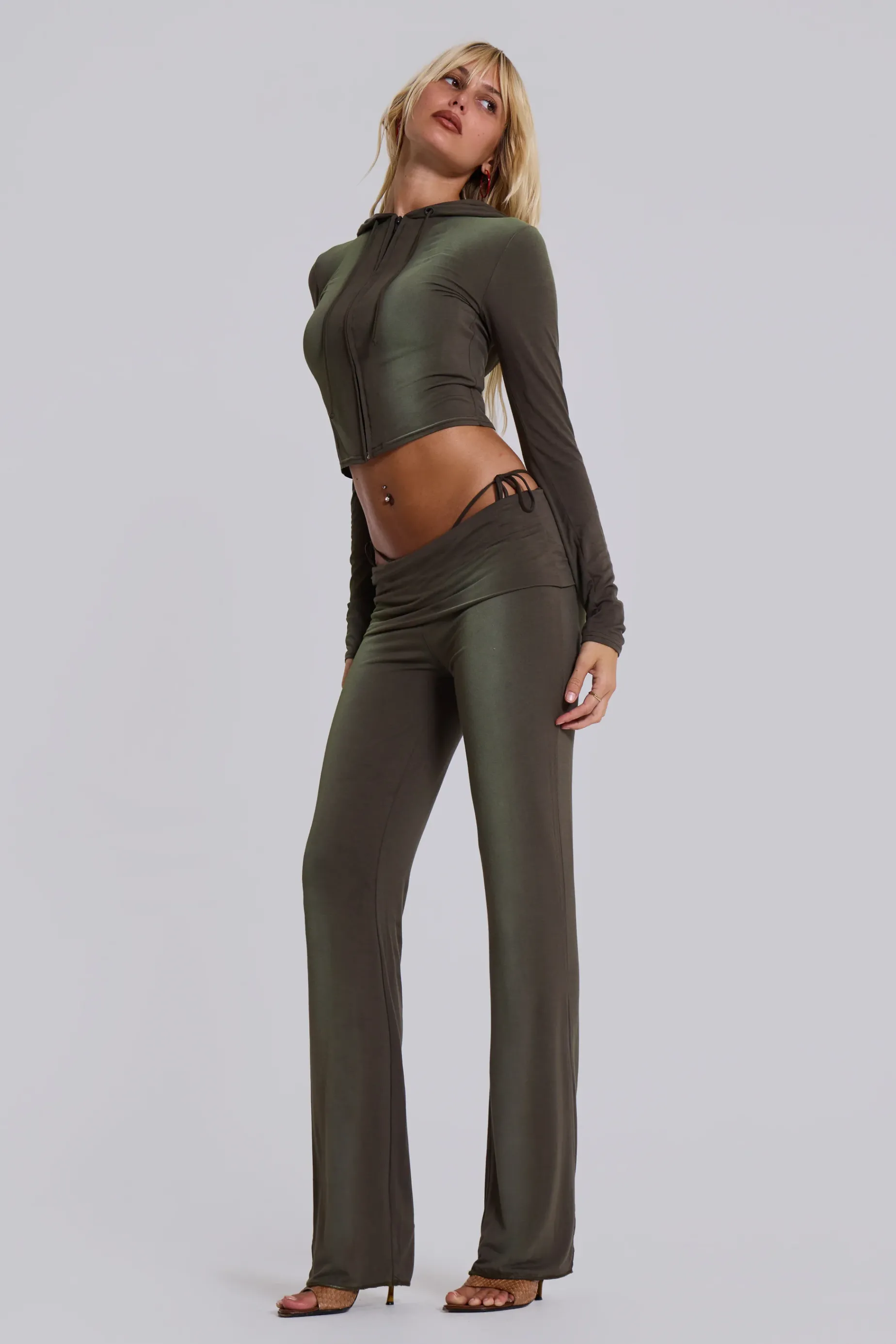 Jaded London Tacha Fold Over Ombré Trousers-Women Beach Co-Ords | Beach Co-ords