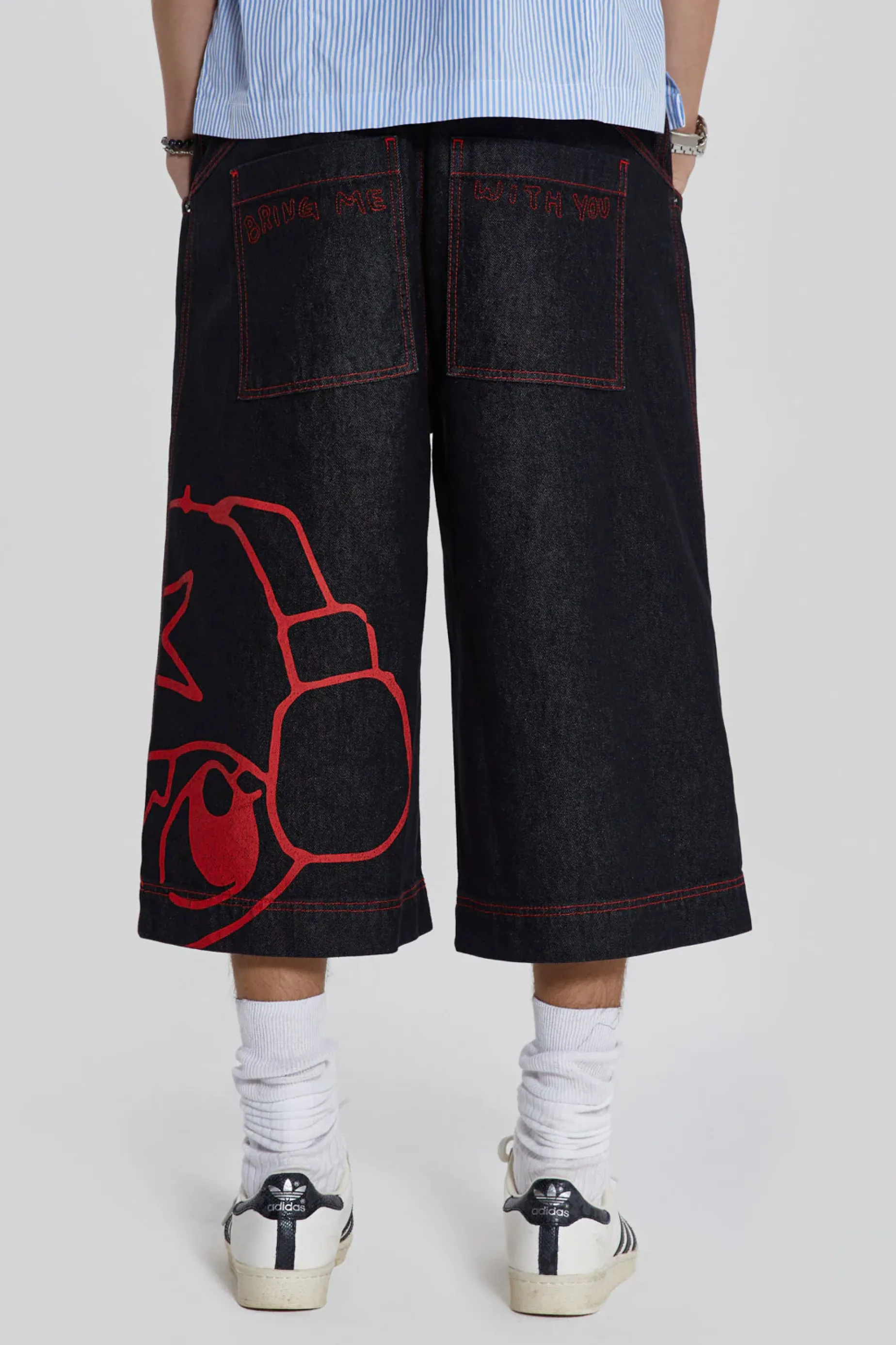 Jaded London Volume Up Oversized Jorts- Jorts & Shorts | Jorts